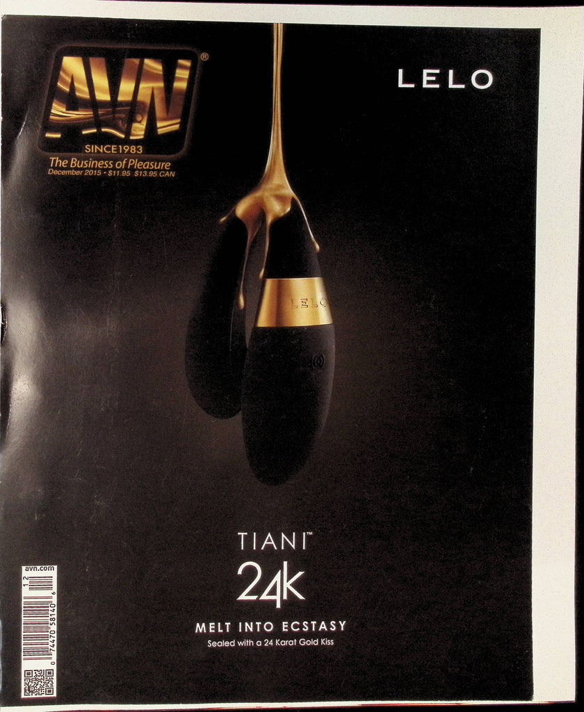 AVN Adult Video News Magazine December 2015  Lexington Steele Jonni Darkko & more 101825AMP