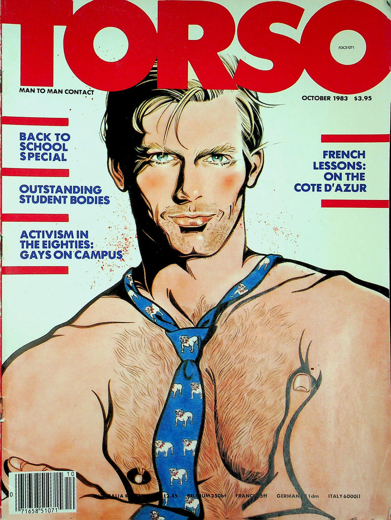 Torso Gay Magazine  Back To School Special : Gays On Campus  October 1983     122625lmp