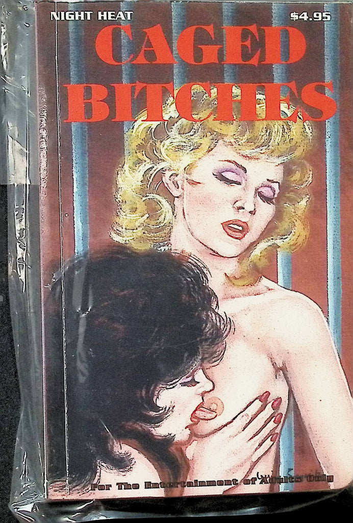 Caged Bitches NT-148 1990s Night Heat Star Distributors Adult Erotic Paperback Novel-071524AMP