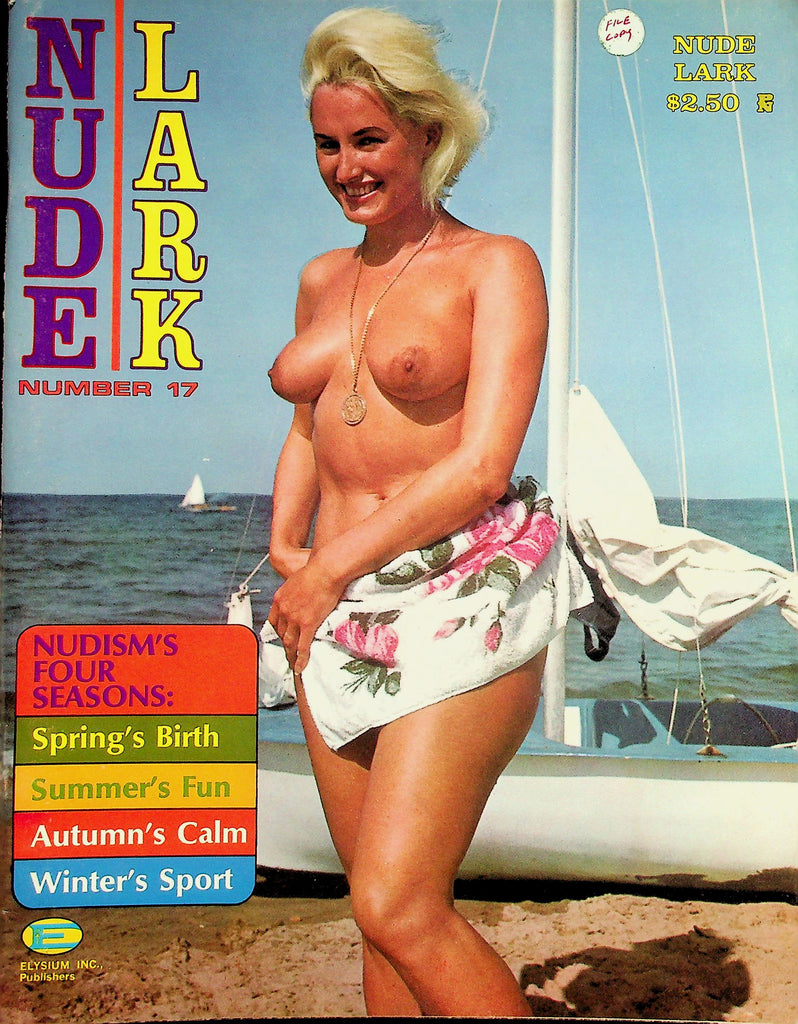 Nude Lark Nudist Magazine Spring's Birth, Summer's Fun, Autumn's Calm, Winter's Sport  #17  1960's by Elysium    071026lmp-GSC