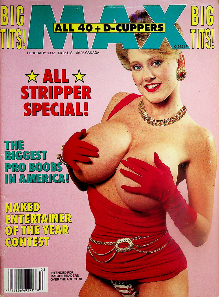 Max Magazine  Kayla Kleavage, Wendy Whoppers, Suze Boobies and More!  February 1992    092324lm-p