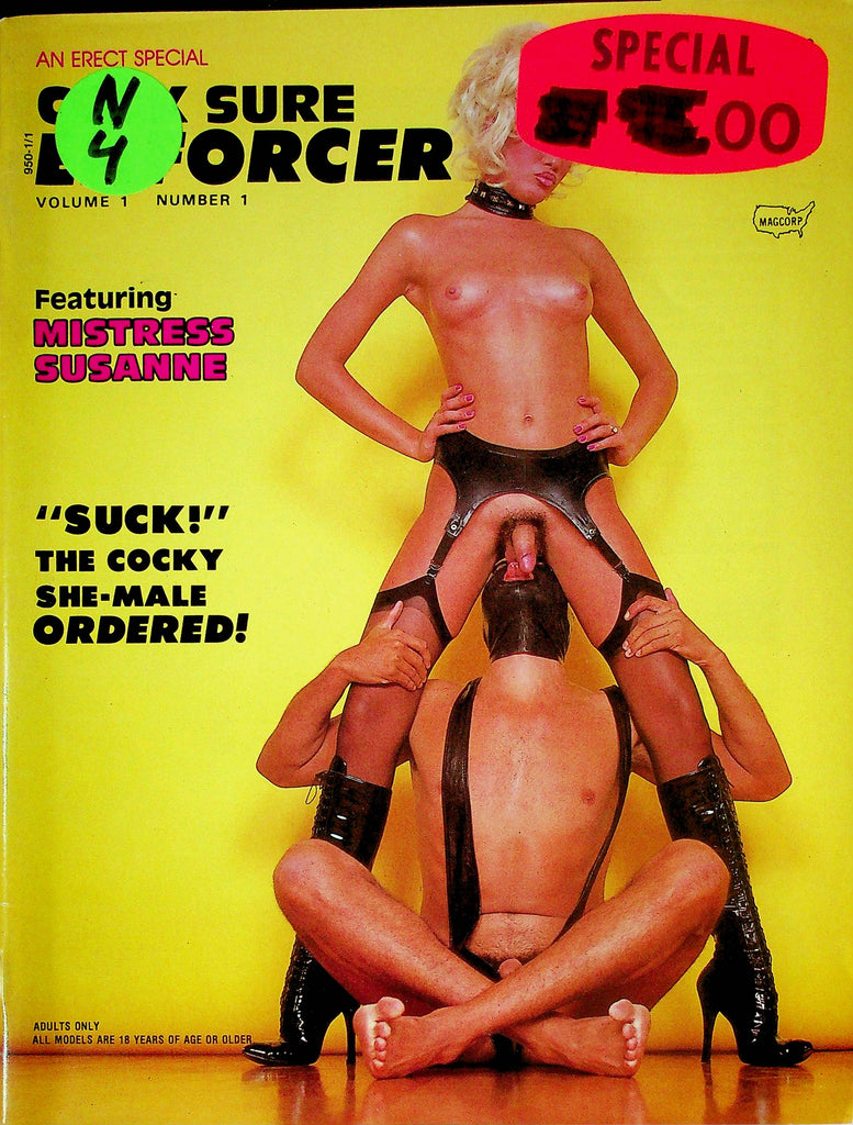 Cock Sure Enforcer Magazine Mistress Susanne Vol.1 No.1 012224RP