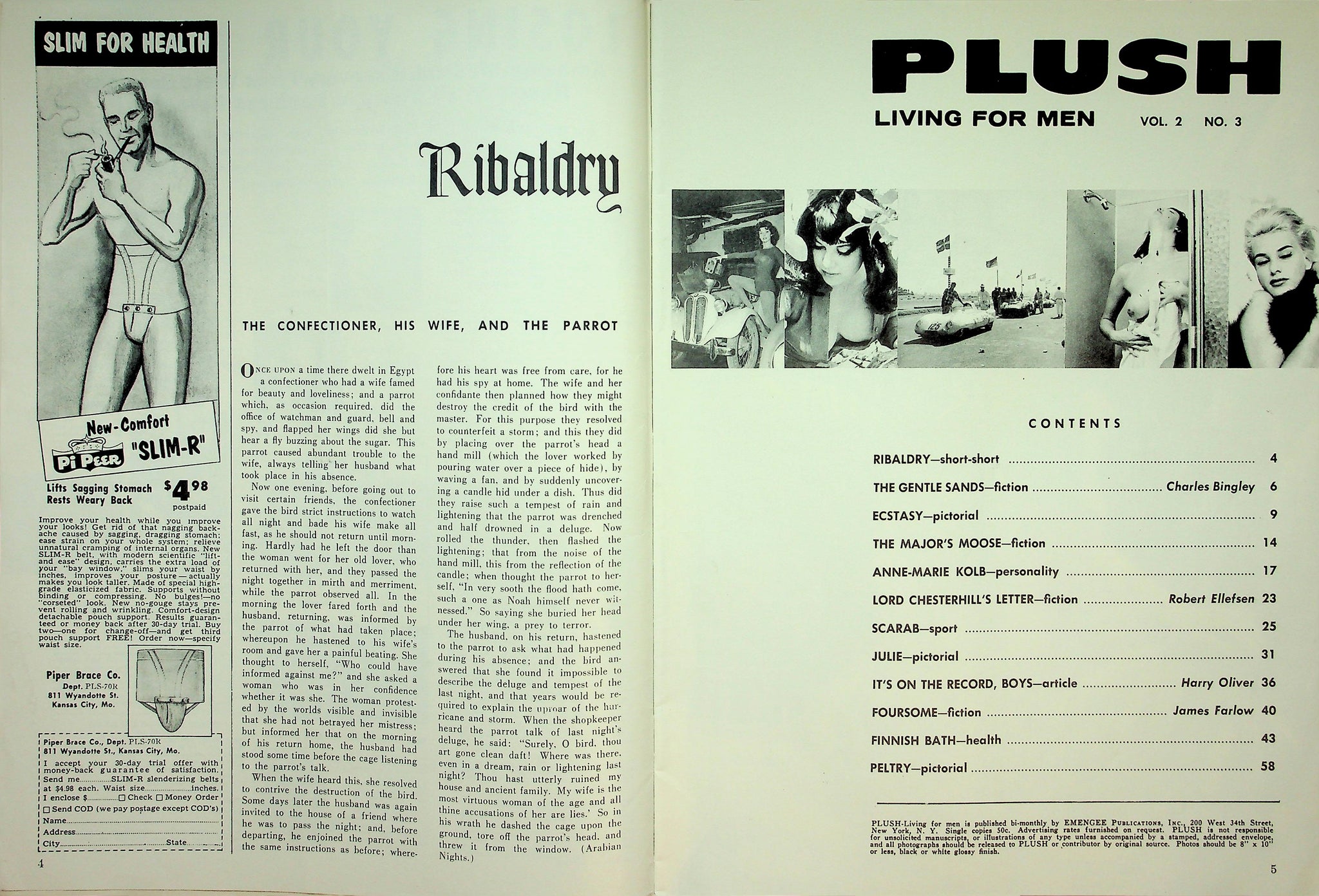Plush Magazine June Wilkinson / Ecstasy vol.2 #3 1960's 050226lmp – Mr ...