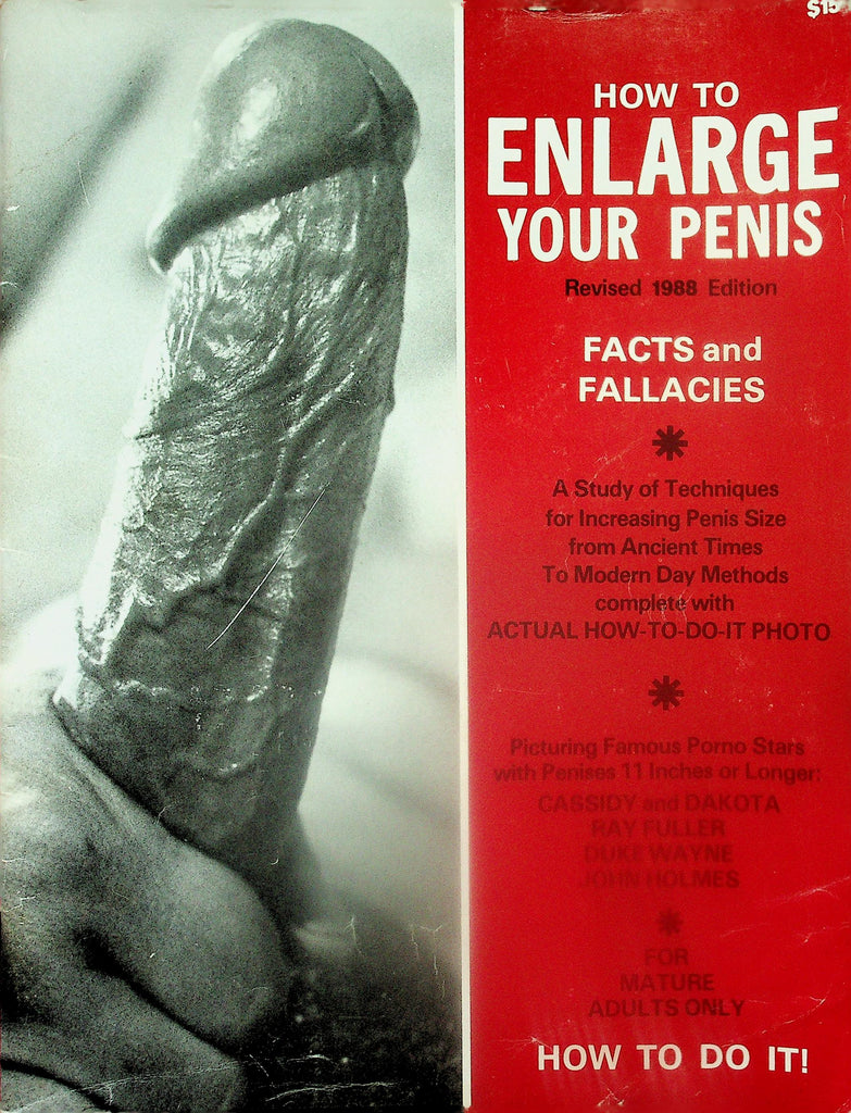 How To Enlarge Your Penis Magazine  Techniques To Increase / John Holmes  1988  122125lmp