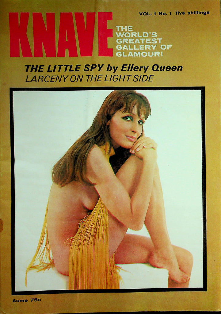 Knave Magazine  1st Issue! The Little Spy by Ellery Queen / Beautiful Nude Models  vol.1 #1   1968      102926lmp2-GSC