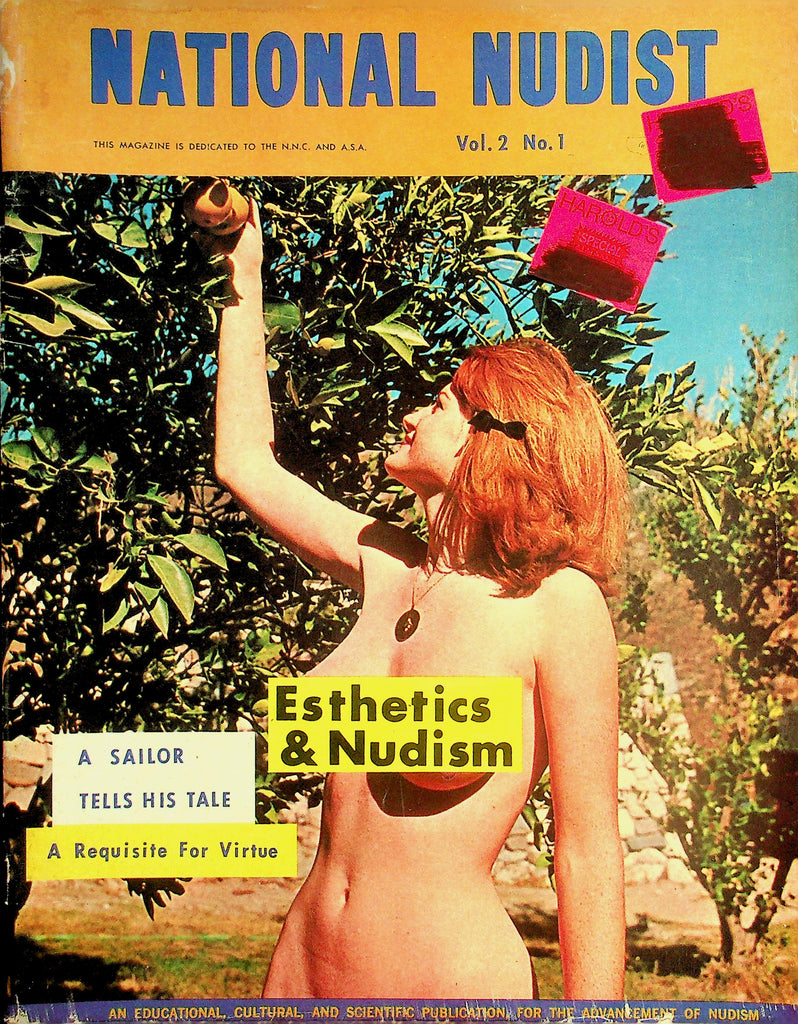 National Nudist Magazine  A Requisite For Virtue / Esthetics & Nudism  vol.2 #1  1960's    050726lmp