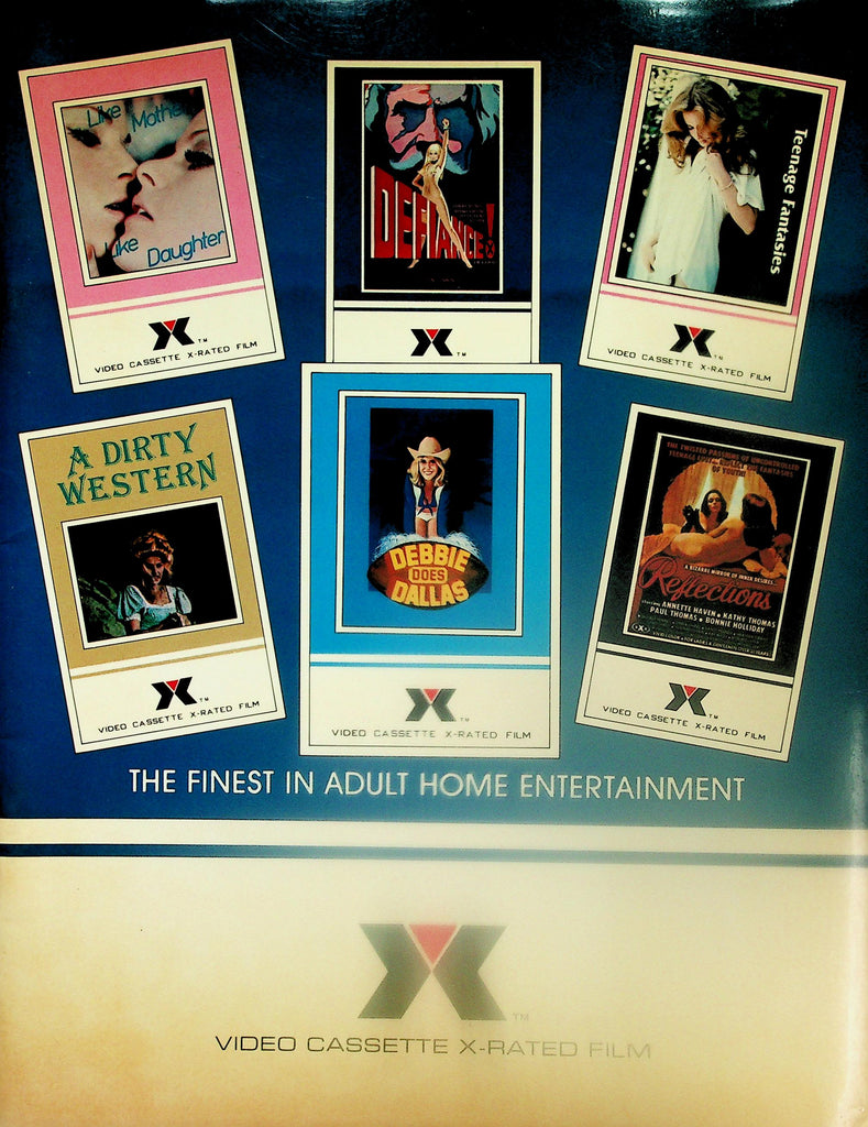 X Video Cassette X-Rated Film Catalog  Linda Lovelace, Georgina Spelvin / Debbie Does Dallas & More!  1980's   120325lmp