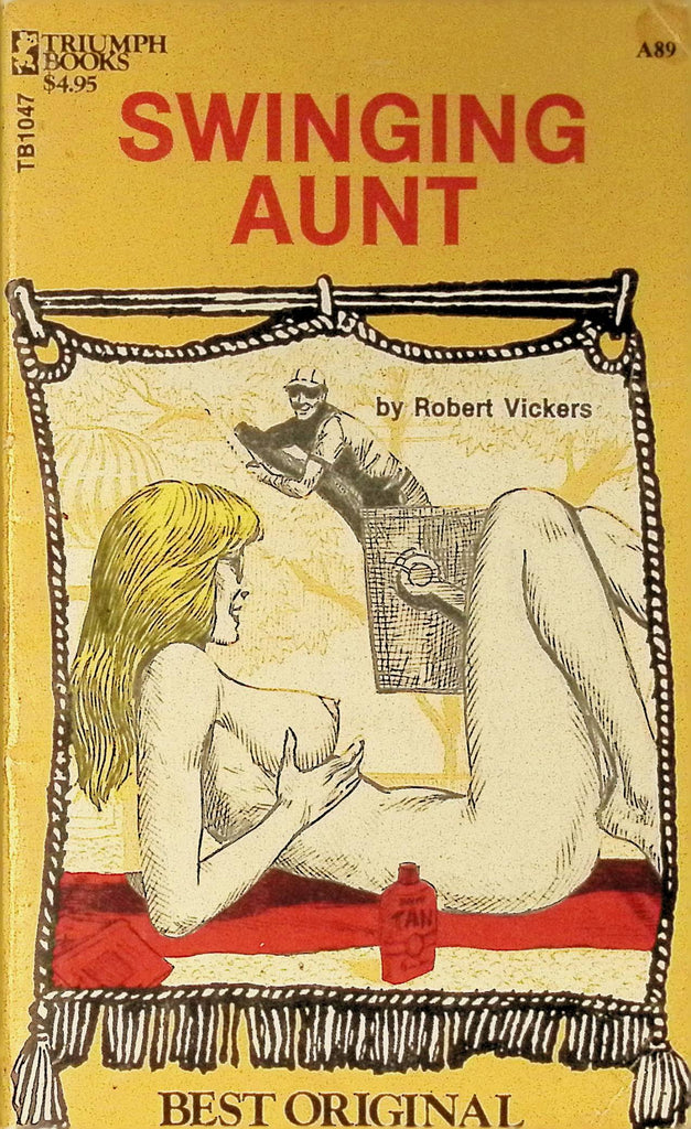 Swinging Aunt by Robert Vickers TB1047 1970s Best Original Greenleaf Classics Triumph Books Press Adult Paperback Novel 071625AMP