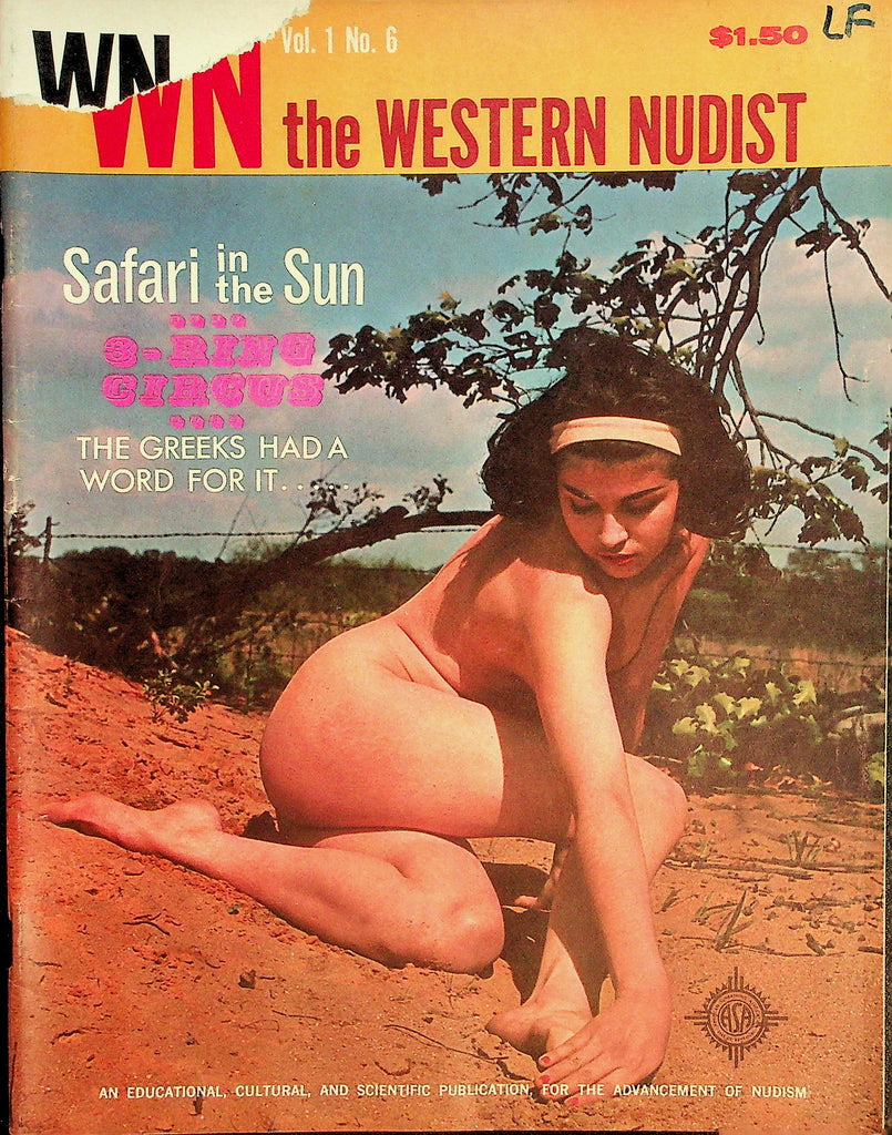 The Western Nudist Magazine  Safari In The Sun / 3-Ring Circus  vol.1 #6  1960's    081126lmp-GSC