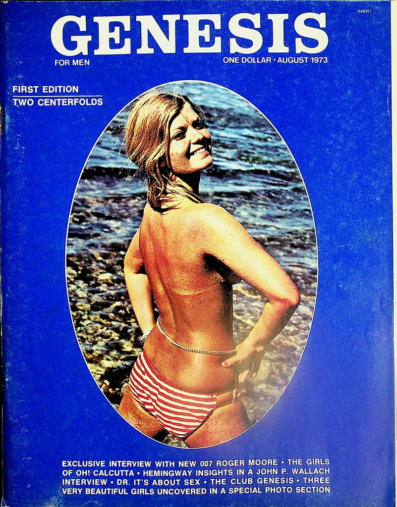 Genesis Magazine  First Edition! 007 Roger Moore Interview / Centerfold Girl Jo Jo  August 1973   120824lm-p