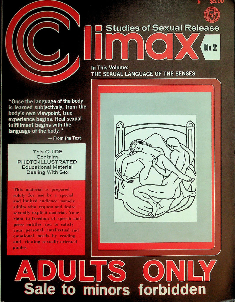 Climax Studies Of Sexual Release Magazine   The Sexual LanguageOf The Senses  #2 1972        092626lmp-GSC