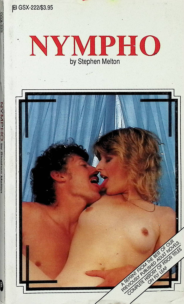 Nympho by Stephen Melton GSX-222 1991  Reprint American Art Enterprises Adult Novel-050124AMP