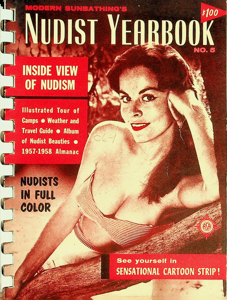 Modern Sunbathing's Nudist Yearbook Digest   Inside View Of Nudism   w/Calendar #5  1958     093026lmp-GSC