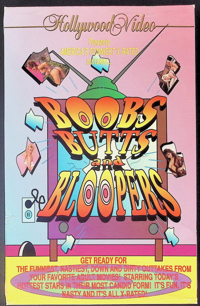 Boobs Butts and Bloopers ft. Debi Diamond, Renne Fox, Buffy Davis Adult VHS Hollywood Video 101925AKVHS