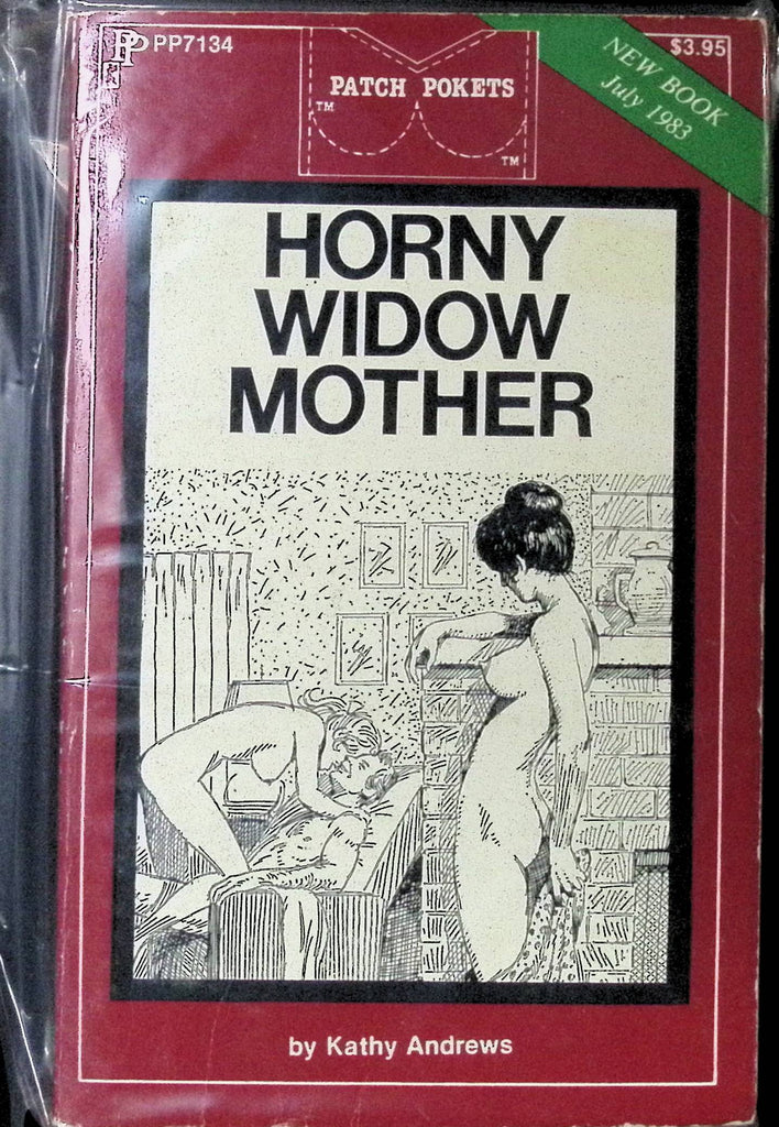 Horny Widow Step-Mother by Kathy Andrews July 1983 Patch Pokets Book Greenleaf Classics Adult Novel-042324AMP