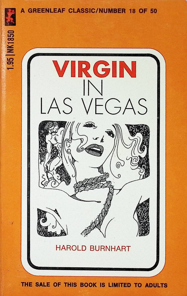 Virgin in Las Vegas by Harold Burnhart NK1850 Greenleaf Classic 1971 Adult Erotic Paperback Novel-071224AMP