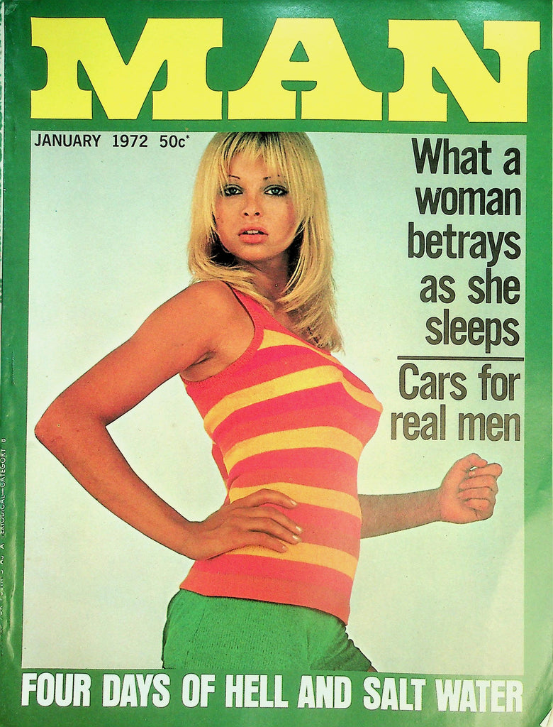 Man Magazine  What A Woman Betrays  /  Girl Of The Month Claudia  January 1972   011926lmp