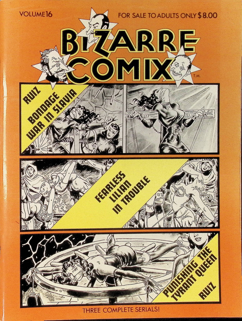 Bizarre Comix Vol 16 1983 Ruiz Bond Fearless Lilian in trouble Punishing the Tyrant Queen Illustrated BDSM Bondage Comic Magazine 100225AMP