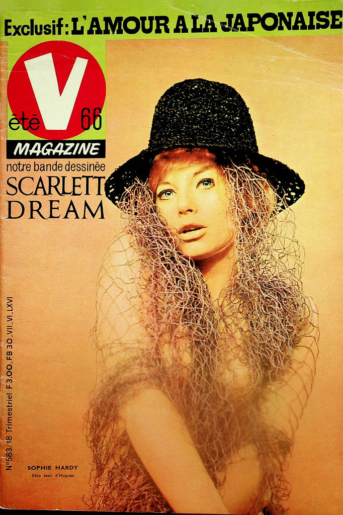 V Adult Comic French International Vintage Magazine  Sophie Hardy #583  1966   091725lm-p