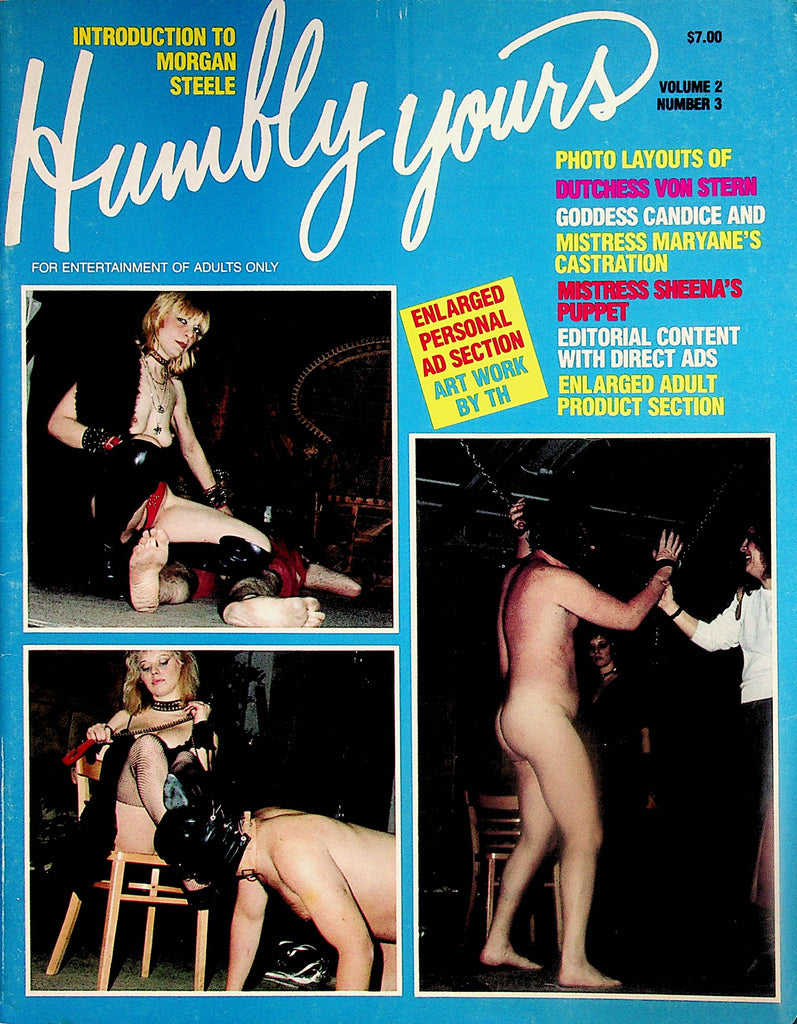 Humbly Yours Fetish Magazine  Dutchess Von Stern / Goddess Candice  vol.2 #3  1970's     052424lm-p