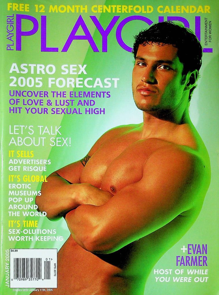 Playgirl Magazine Evan Farmer & Astro Sex Forecast January 2005 041924RP