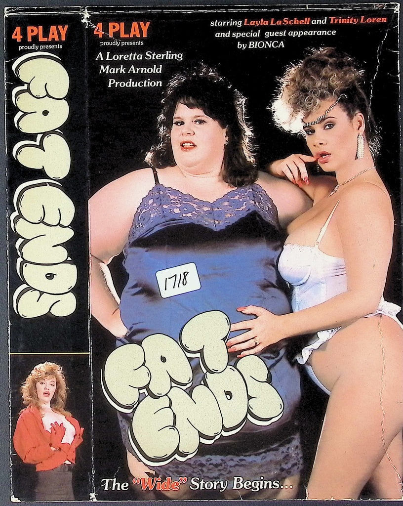 Fat Ends Layla LaSchell Trinity Loren Bionca Adult VHS 4 PLAY Loretta Sterling 032426AKVHS