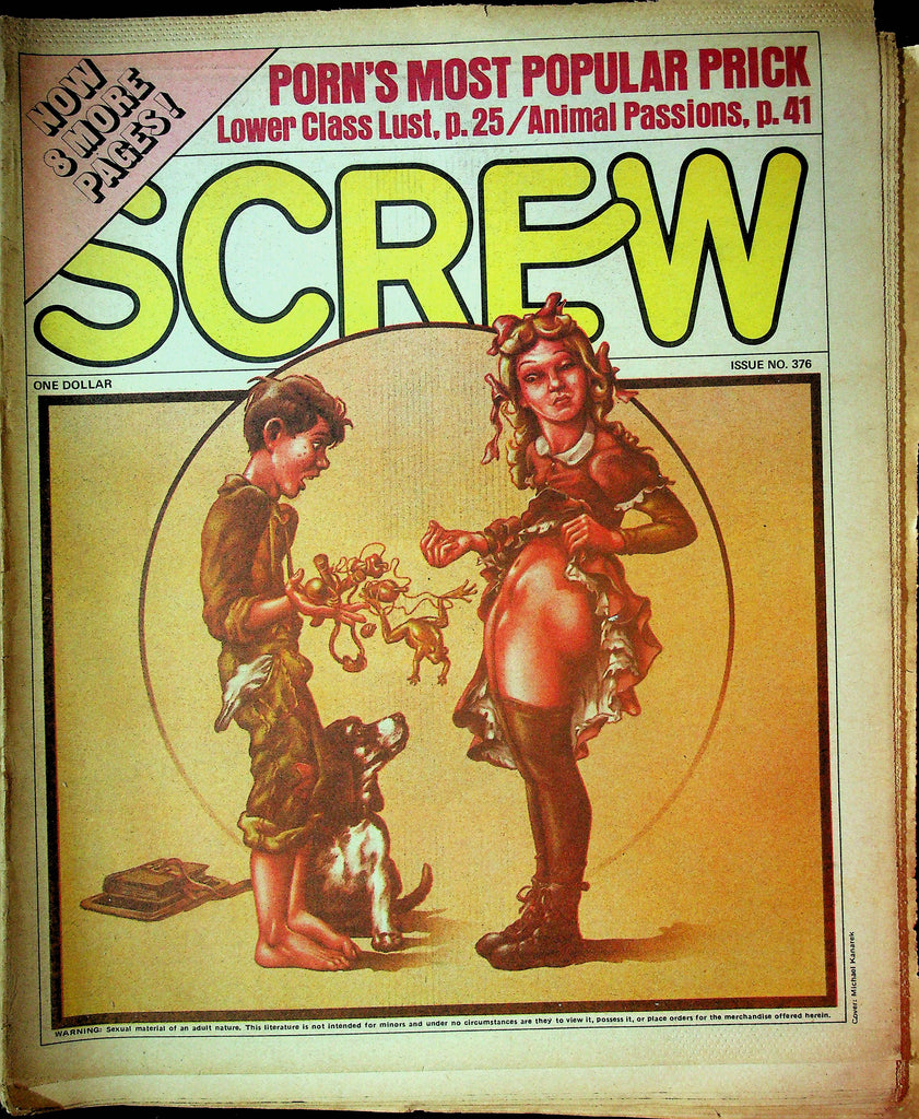 Screw Men's Newspaper Lower Class Lust No.376 May 17 1976 061124OSRP