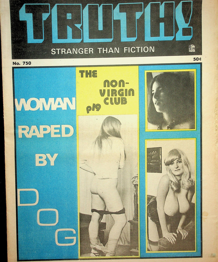 Truth! Stranger Than Fiction Adult Newspaper  The Non-Virgin Club  #750  August 1974   090726lmp-GSC