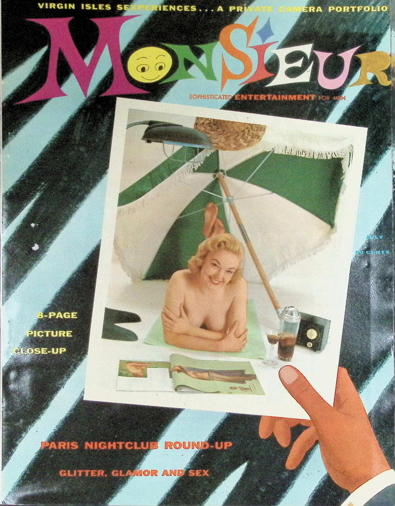 Monsieur Magazine July Vol 1 #3 1957 Paris Nightclub Round-Up  100426LLP