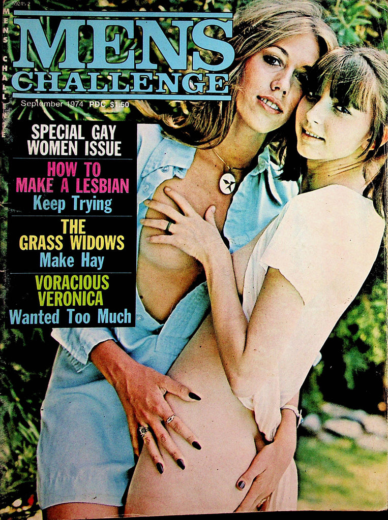 Mens Challenge Magazine  Roberta Pedon / Kitten Natividad  September f1974     051023lm-p