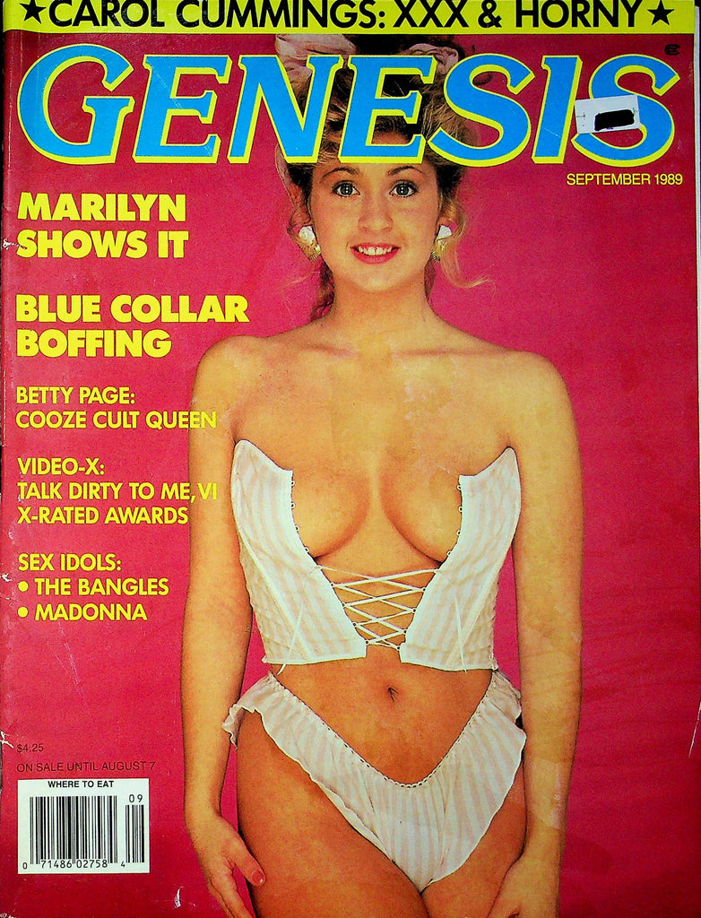 Genesis Magazine Marilyn & Betty Page & Carol Cummings September 1989 061523RP