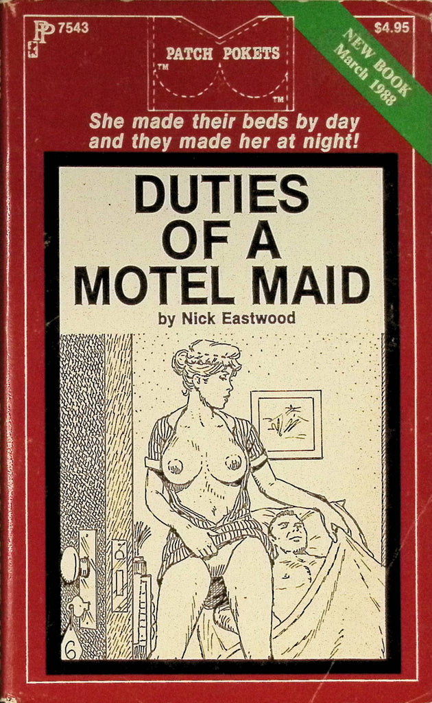 Duties of a Motel Maid by Nick Eastwood PP7543 March 1988 Patch Pockets Greenleaf Classics Adult Paperback Novel 081925AMP