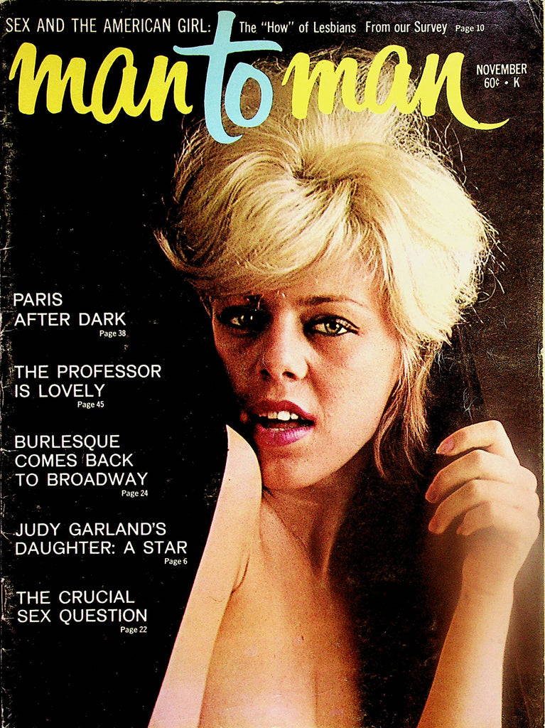 Man To Man Magazine Cover and Centerfold Paula Angelos / Liza Minnelli  November 1965    041224lm-p