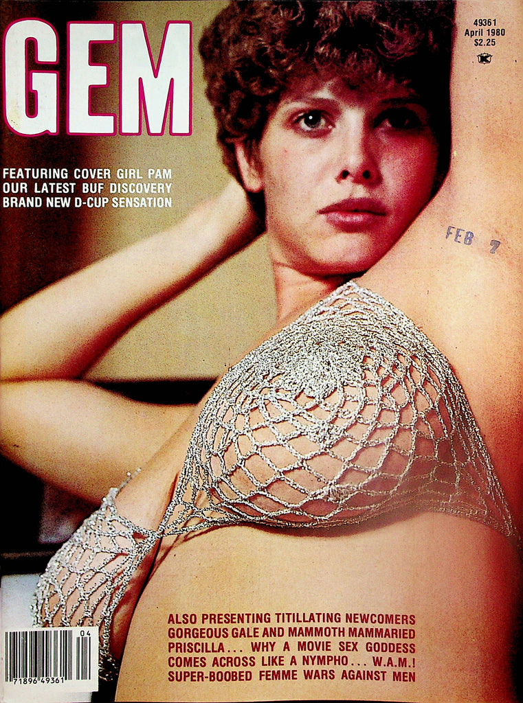 Gem Busty Magazine  Cover and Centerfold Girl Tamara  April 1979     061224lm-p