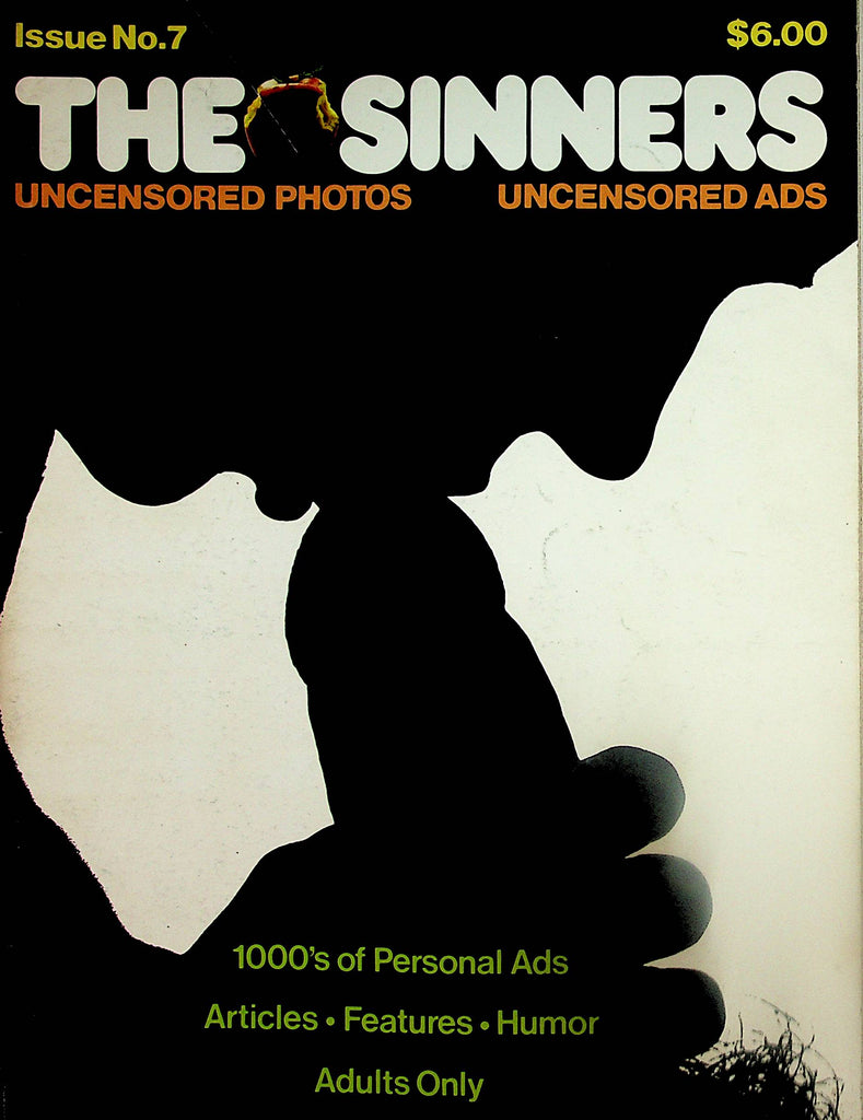 The Sinners Contact Magazine Uncensored Photos and Ads / Articles, Features, Humor  #7 1970's     021625lm-p