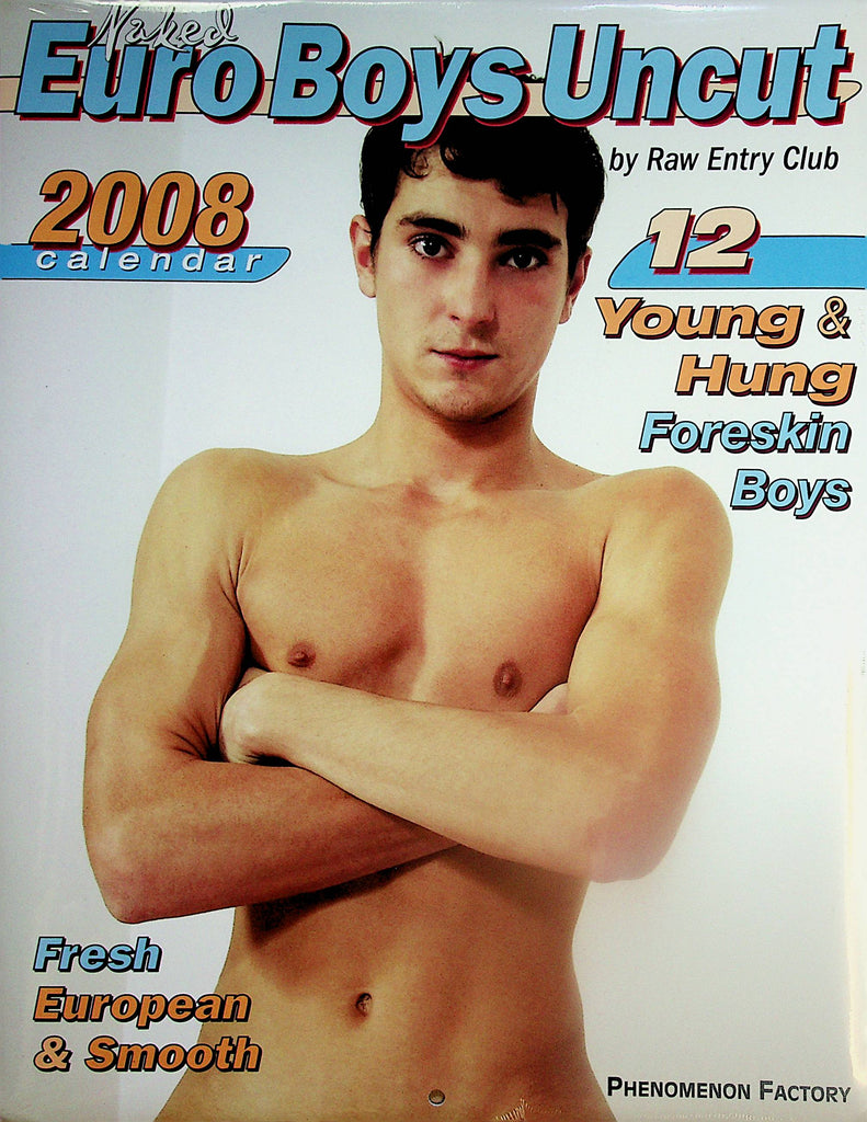 Naked Euro Boys Uncut 2008 Gay Interest Calendar  New/Sealed   092524lm-p