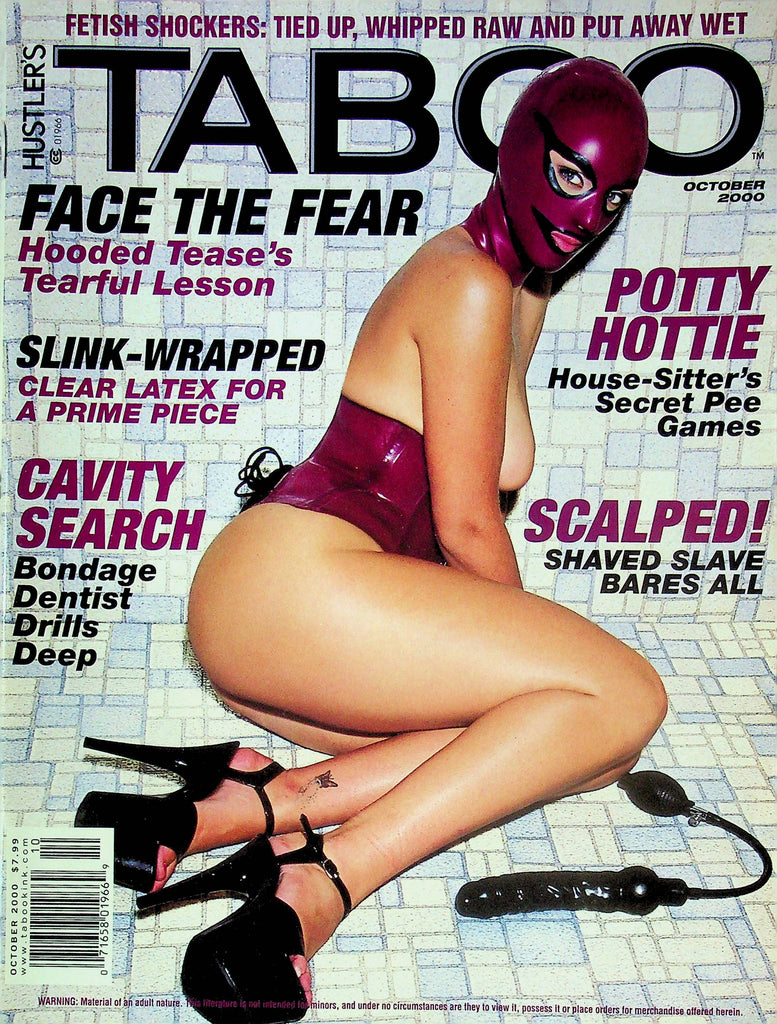 Hustler's Taboo BDSM Magazine Cavity Search & Hooded Tease October 2000 032524RP