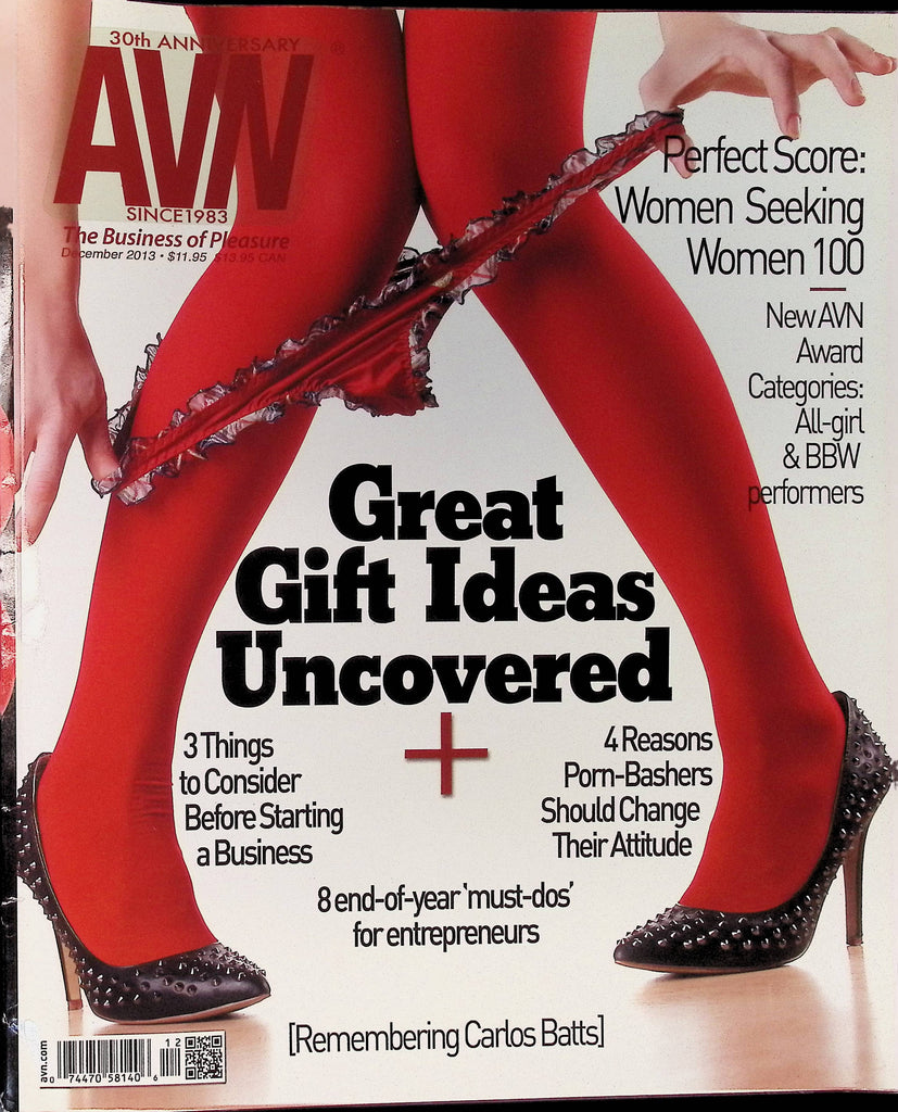 AVN Adult Video News Magazine December 2013 Carlos Batts Samantha Saint & more 101825AMP
