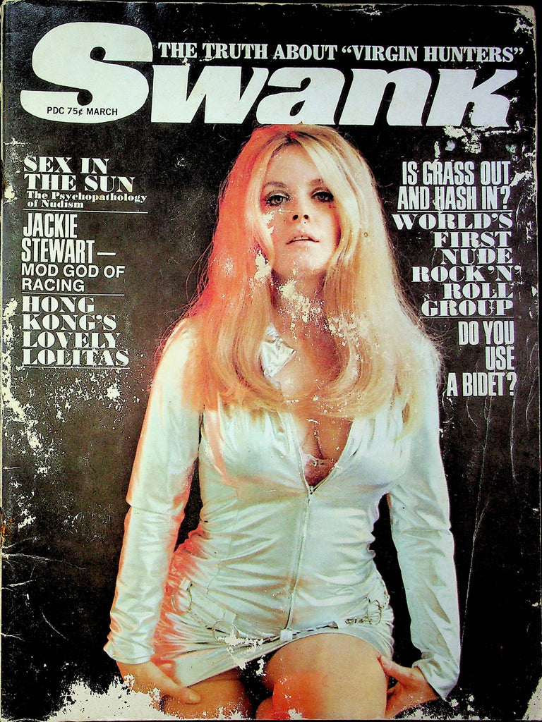 Swank Magazine Jackie Stewart March 1970 good reading copy 071823RP