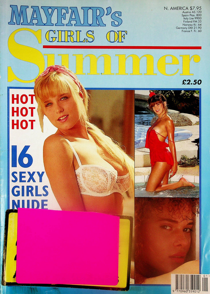 Mayfair's Girls Of Summer Magazine   Hot Sexy Girls Nude  #5 1991 Paul Raymond    061225lm-p