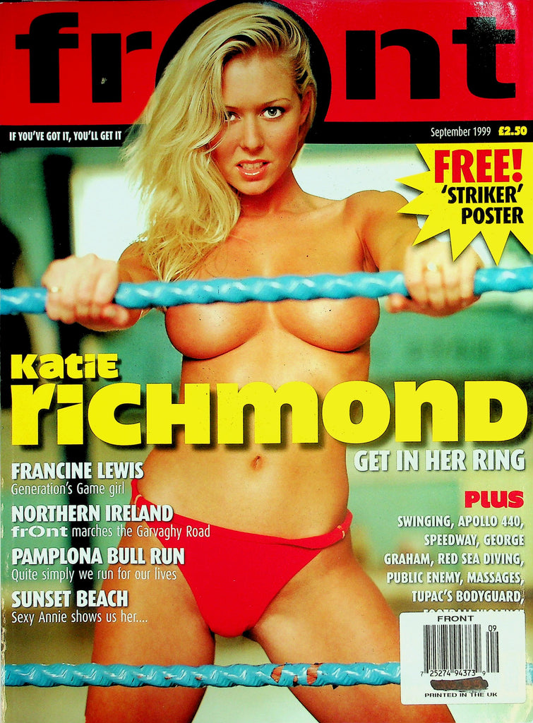 Front Magazine   Katie Richmond Get In Her Ring! / Francine Lewis Game Girl  September 1999    032126lmp