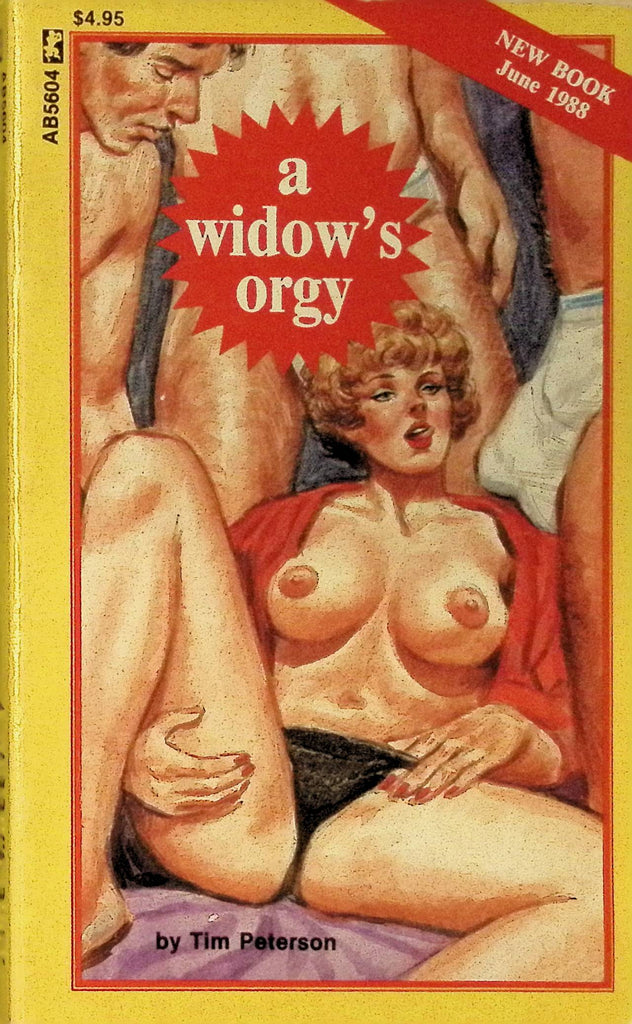A Widow's Orgy by Tim Peterson Ab5604 1988 Greenleaf Classics Adult Paperback Novel 072325AMP