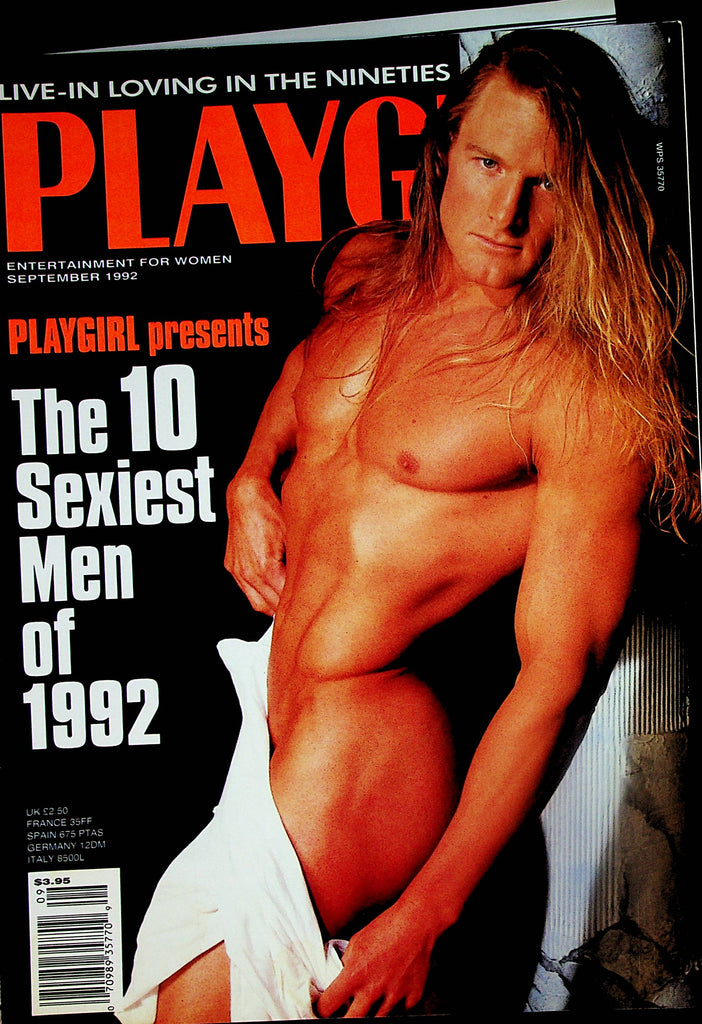 Playgirl Magazine  The 10 Sexiest Men Of 1992  Cover Hunk Jim Bartling   September 1992   102023lm-p