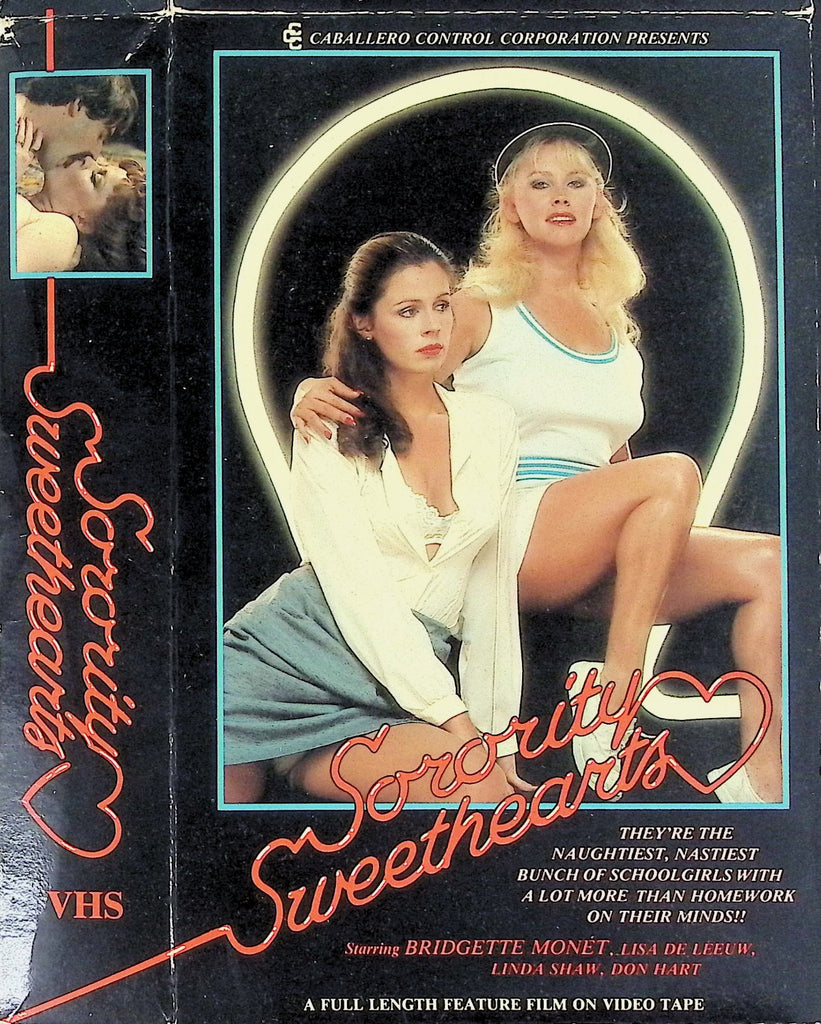 Sorority Sweethearts Starring Bridgette Monet, Lisa de Leeuw, Linda Shaw Adult VHS Caballero Control Corporation 052726AKVHS