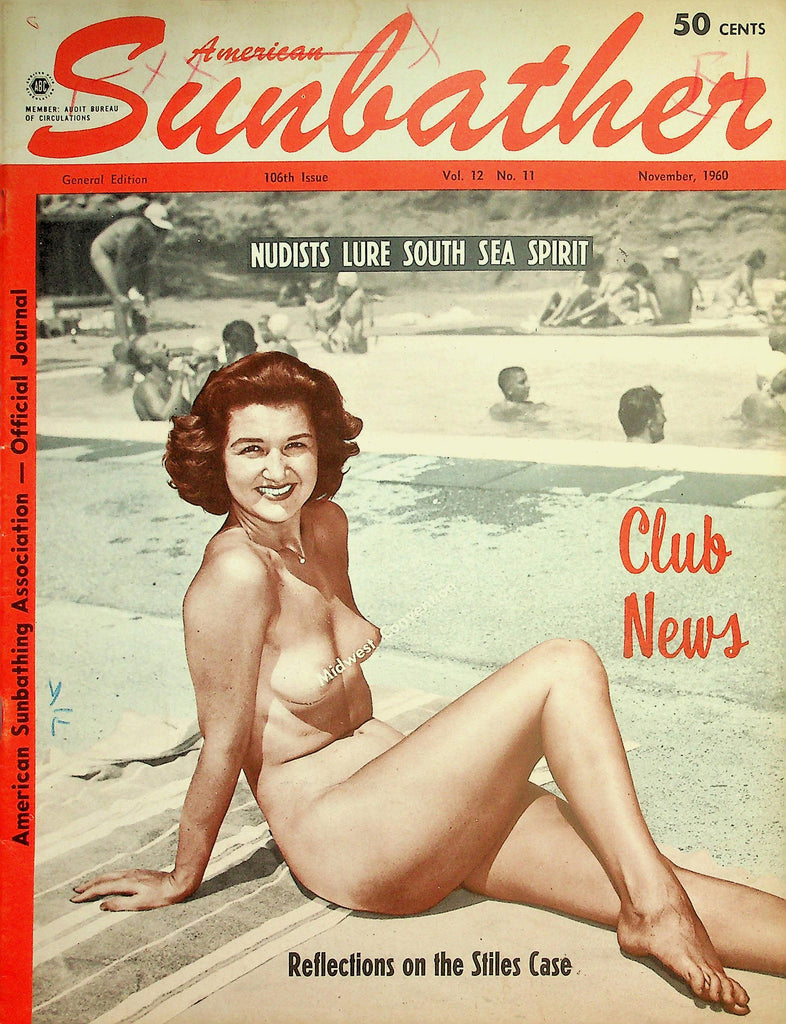 Modern Sunbathing Nudist Magazine  Nudist Lure South Sea Spirit / Club News   November 1960      051926lmp