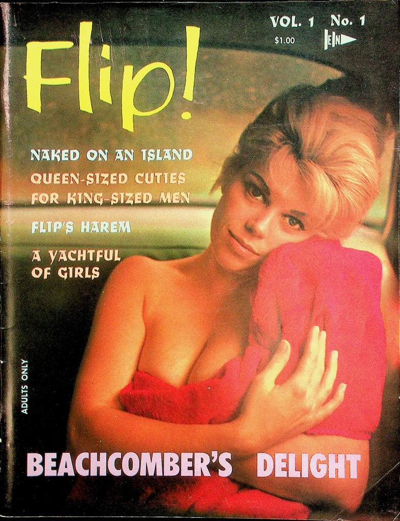 Flip! Magazine   Susan Turner / Naked On An Island  vol.1 #1  1960's  012326lmp