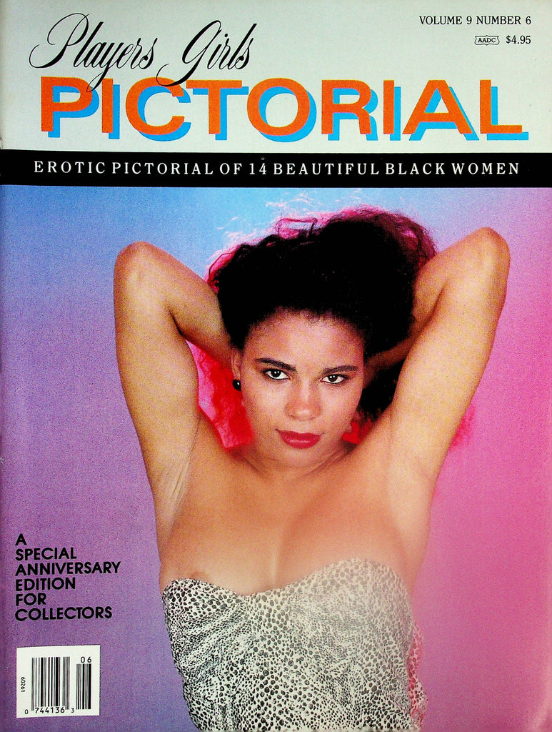 Players Girls Pictorial Magazine  Beautiful Black Women: Covergirl Riviera  vol.9 #6  1989 Anniversary Edition 031626AMP-