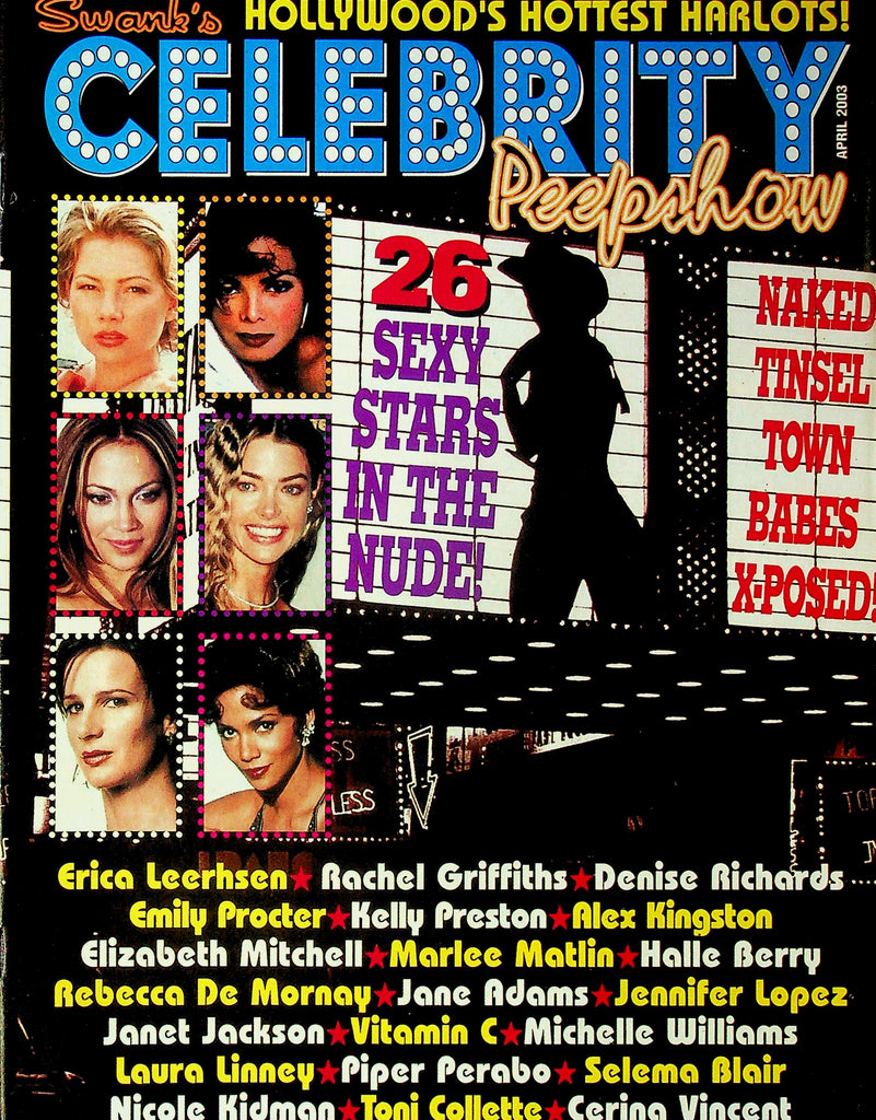 Swank's Celebrity Peepshow Magazine Supplement Ft. Erica Leerhsen & Rachel Griffiths April 2003 081925RP-
