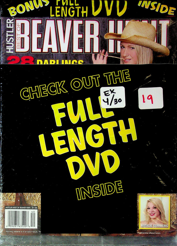 Hustler Best Of Beaver Hunt Magazine Natalie Summers W/DVD 052925RP