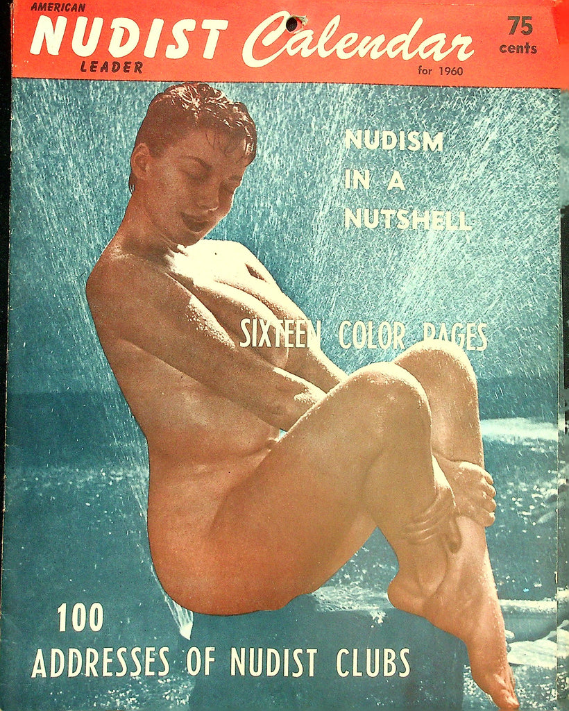 American Nudist Calendar 1960  Nudism In A Nutshell / Addresses Of Clubs  063026lmp-GSC